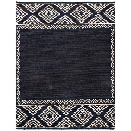 Safavieh 8 x 10 ft. Natural Fiber Hand Woven Rectanglar Rug Black NF552Z-8